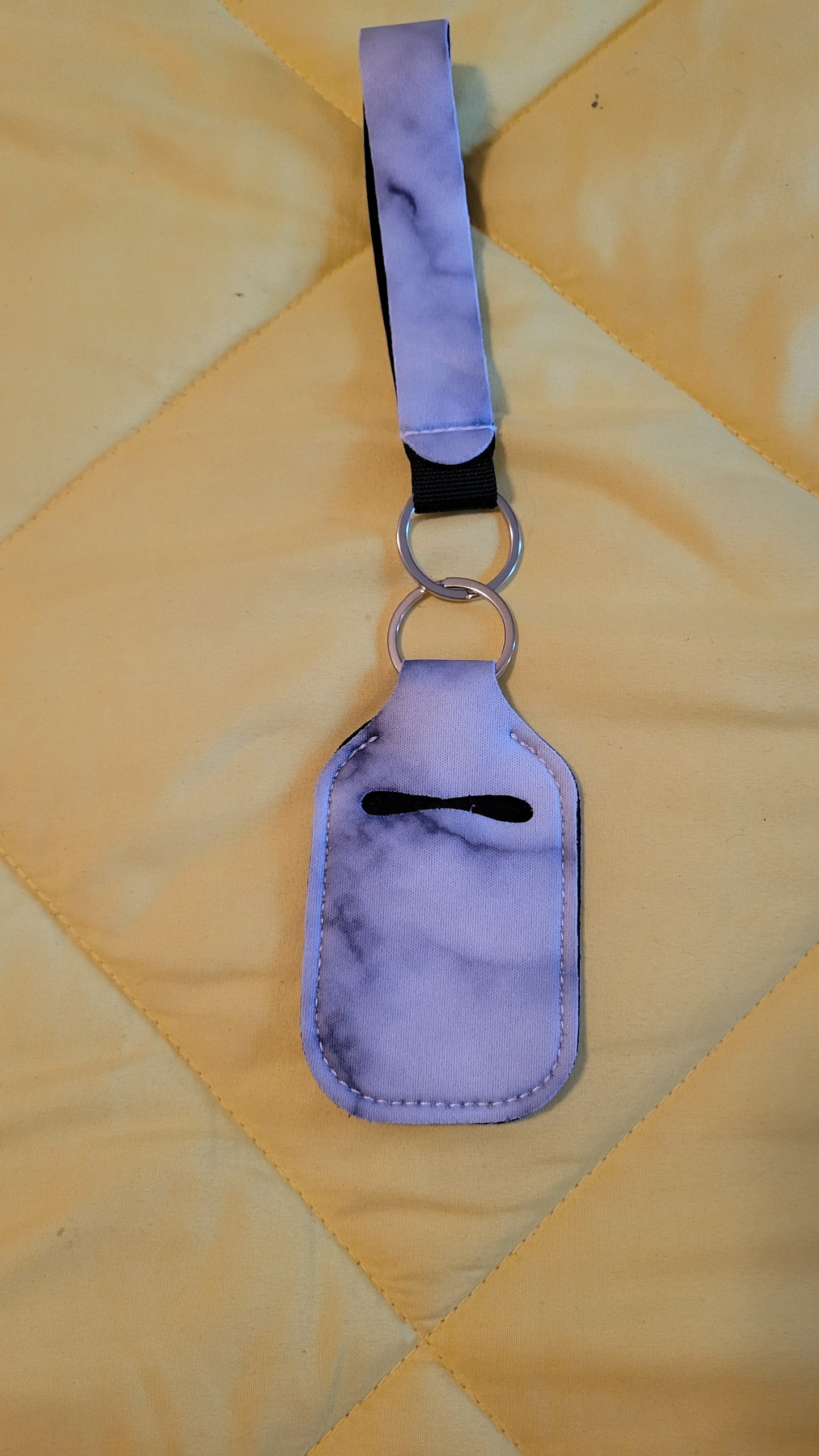 Hand sanitizer holder keychain