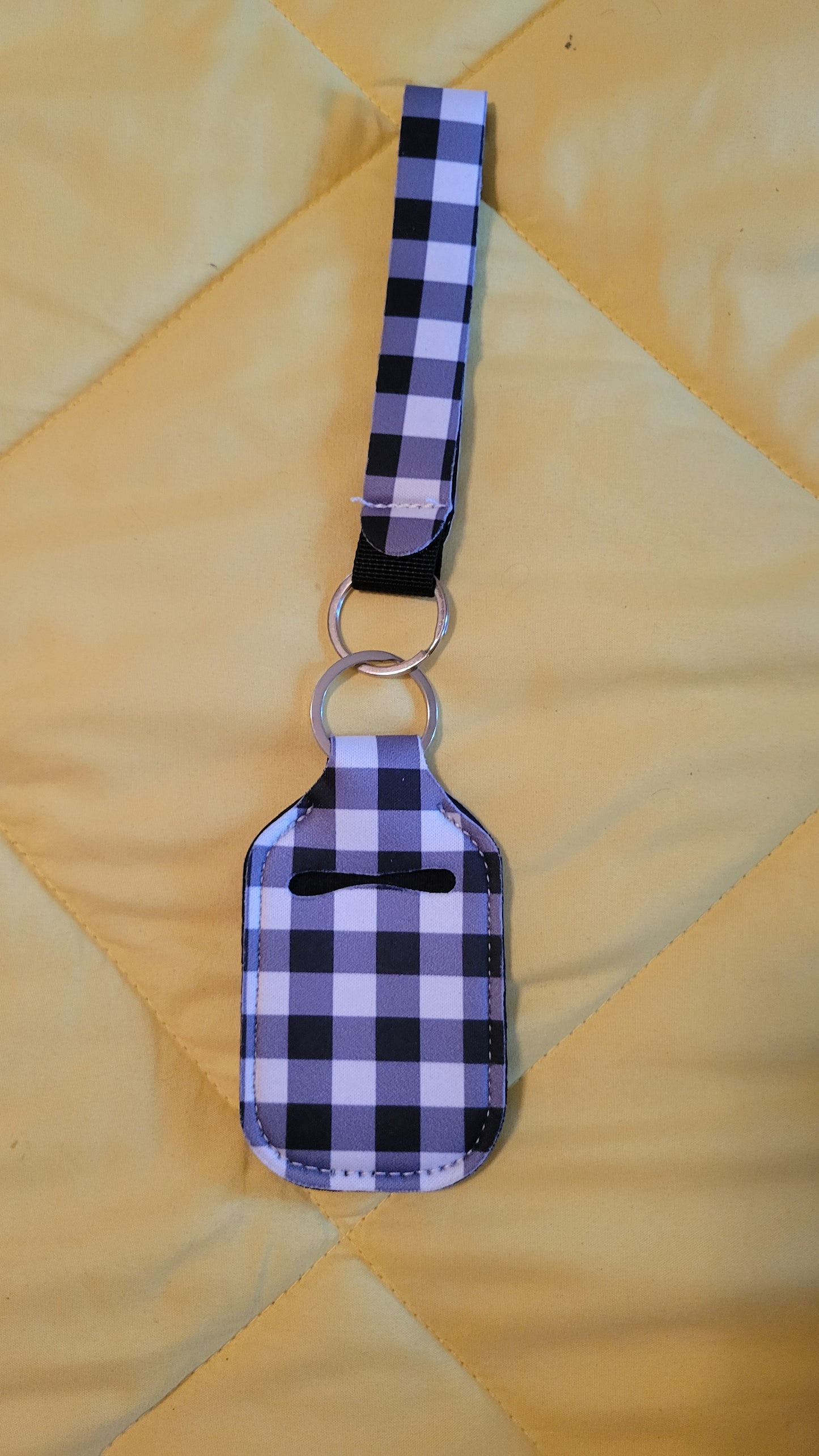 Hand sanitizer holder keychain