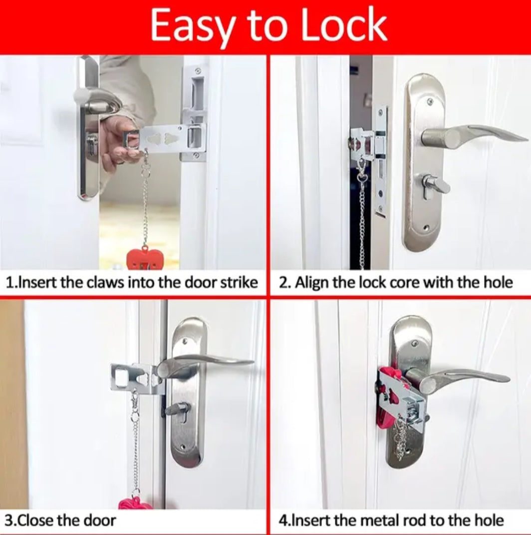 Portable door lock